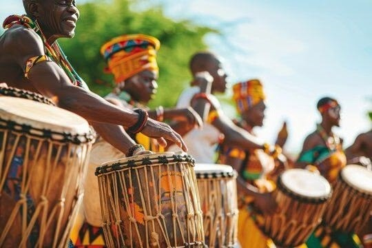 Traditional Ugandan drumming